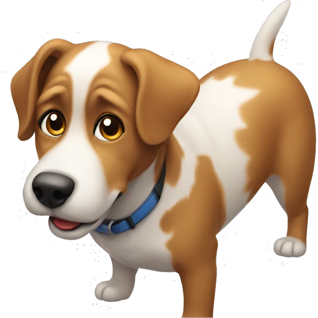 sitting dog emoji