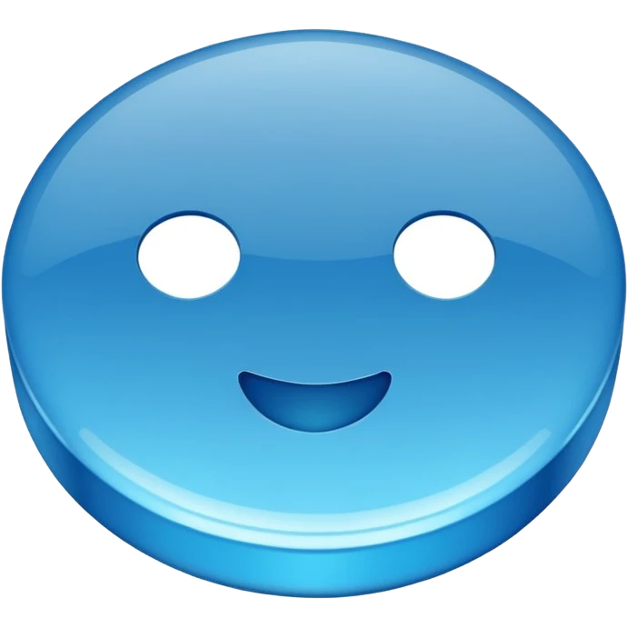 blue tablet pill emoji
