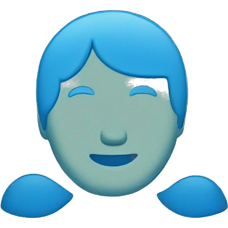 money color blue emoji
