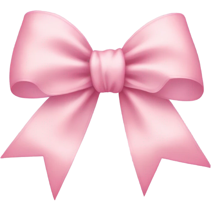 light pink ribbon bow emoji