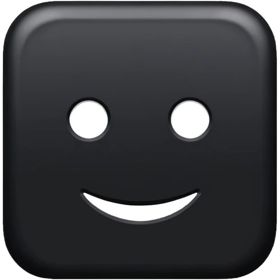 Une noir  emoji