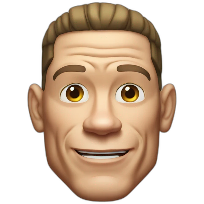 Transparent John Cena emoji