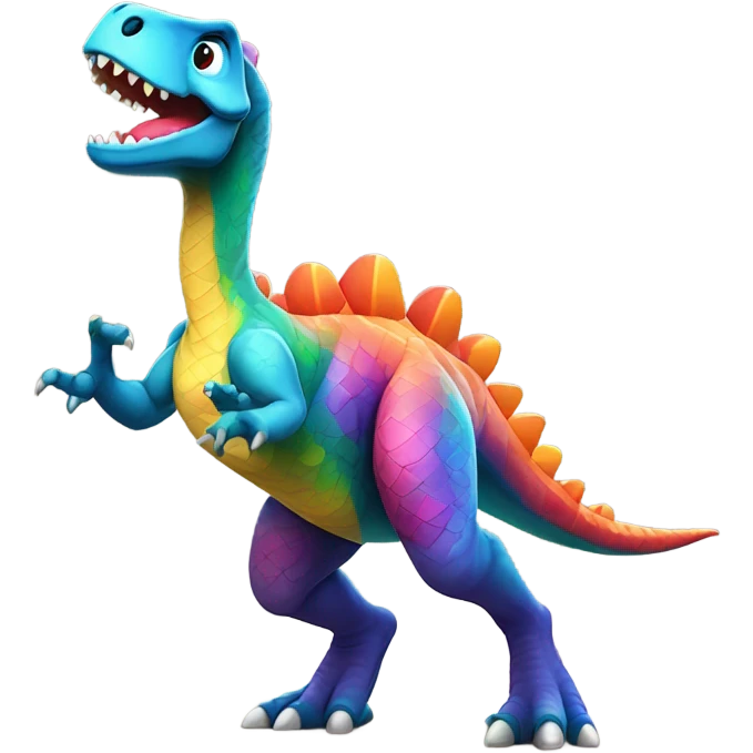 Dinosaur dancing emoji