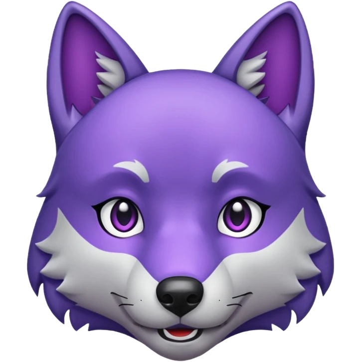 emoji of purple wolf emoji