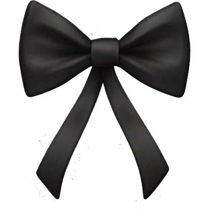 black bow tiebow tie emoji