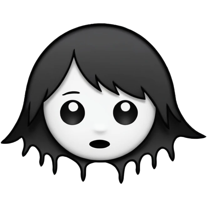 emo banner with stitched patch, cute, expressive, minimal emoji