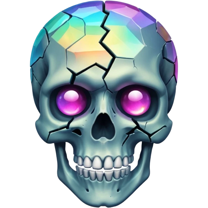 Mind blowing skull emoji