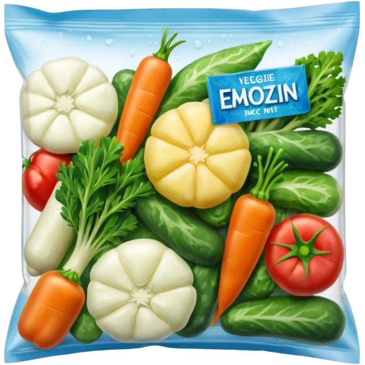 bag Packaging of frozen veggies mix emoji