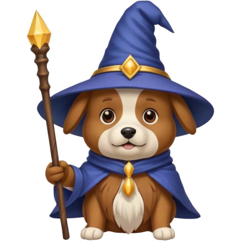 Dog wizard emoji