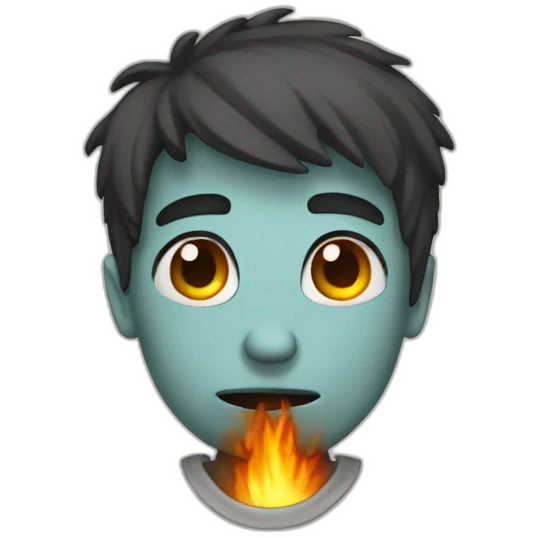 burned out emoji