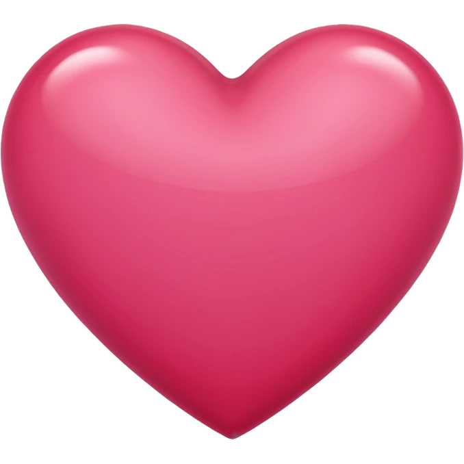 Bright rose colored heart emoji