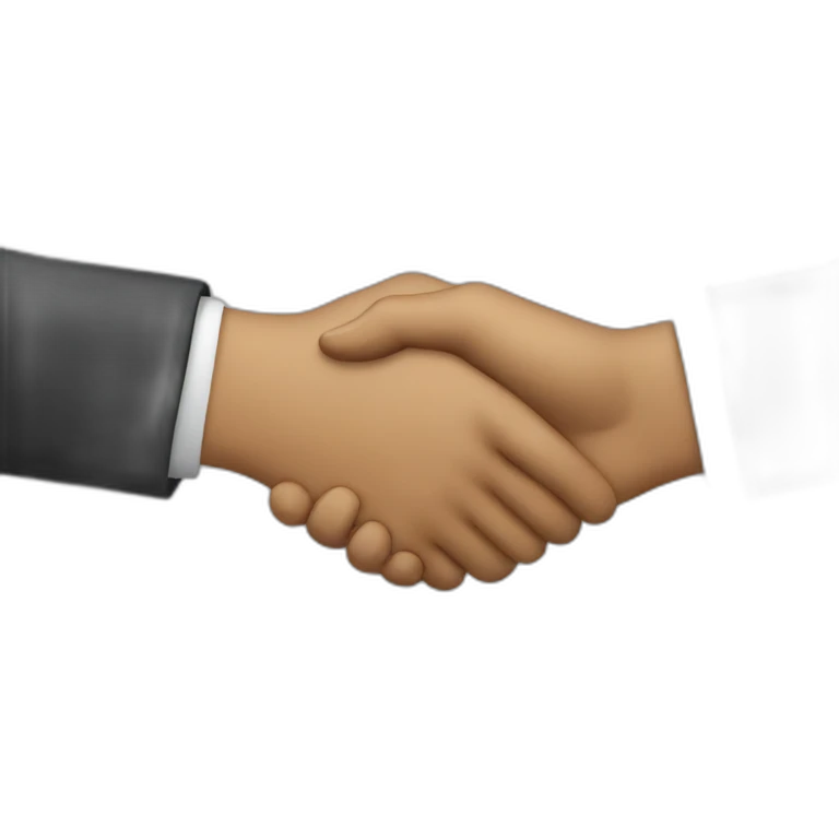 Awkward handshake emoji