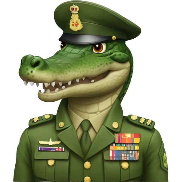 military crocodile emoji