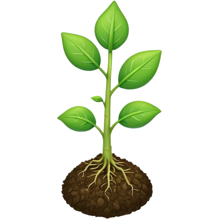 plant sprout with an upward arrow emoji