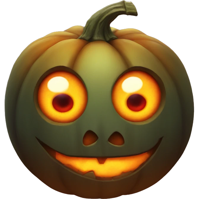 pumpkin with devil eyes  emoji