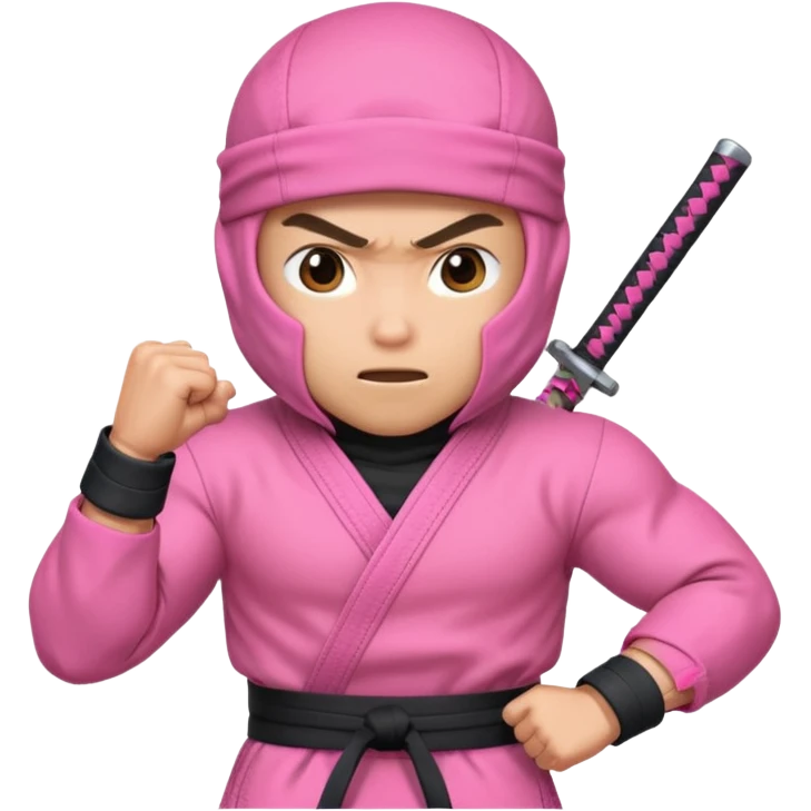 pink ninja emoji