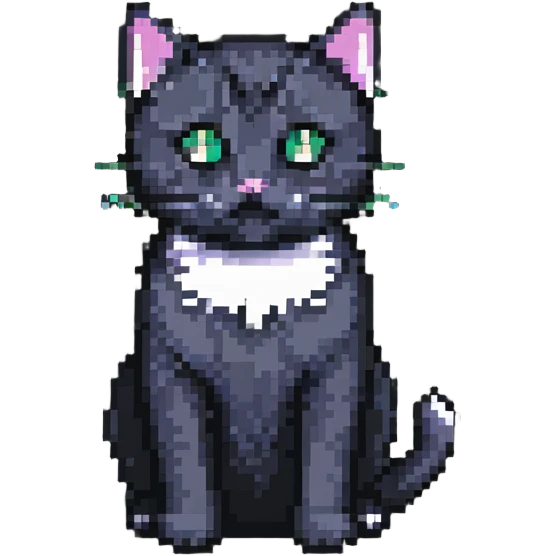 cat pixel art emoji