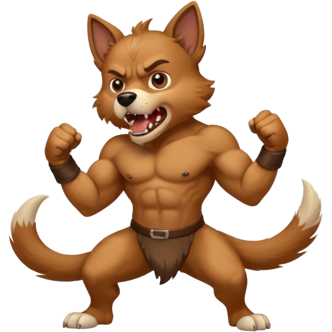 dog fighting emoji