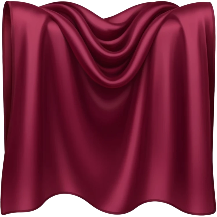 Deep Burgundy silk emoji
