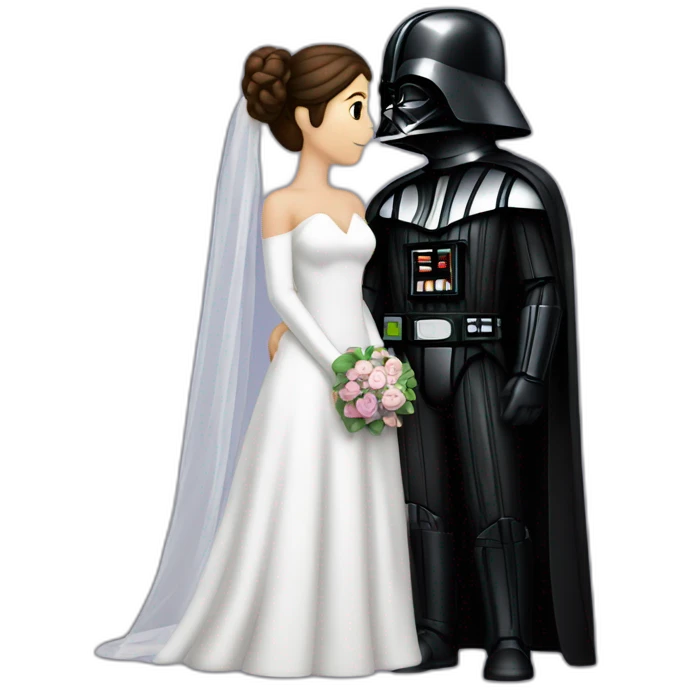 Darth Vader marries Leia emoji