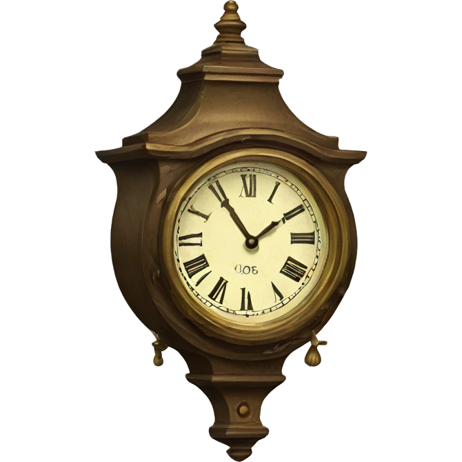 vintage clock emoji