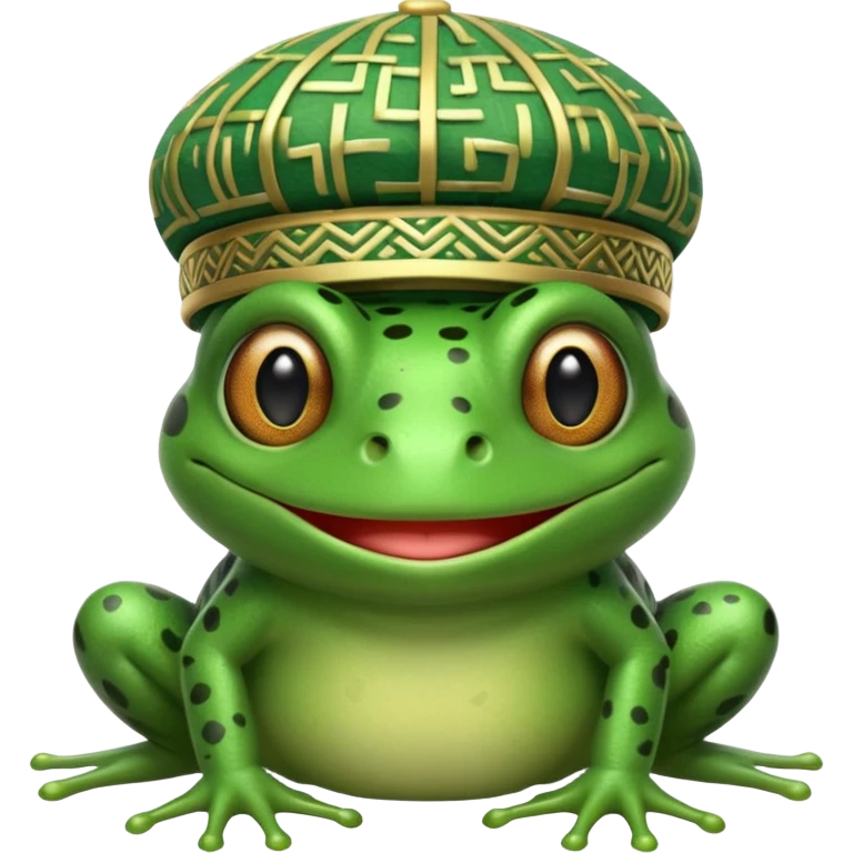 Muslim frog emoji