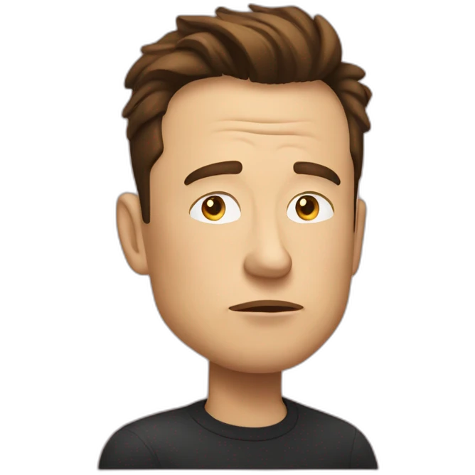 Elon musk Thinking  emoji
