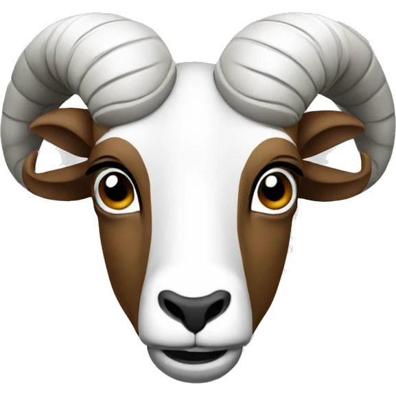 Ram face college mascot emoji