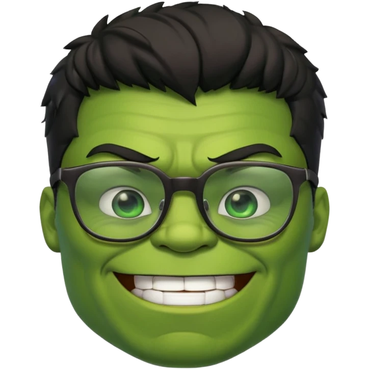 hulk com oculos emoji