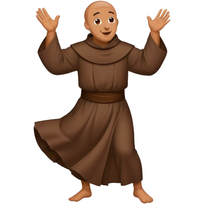 A dancing friar  emoji