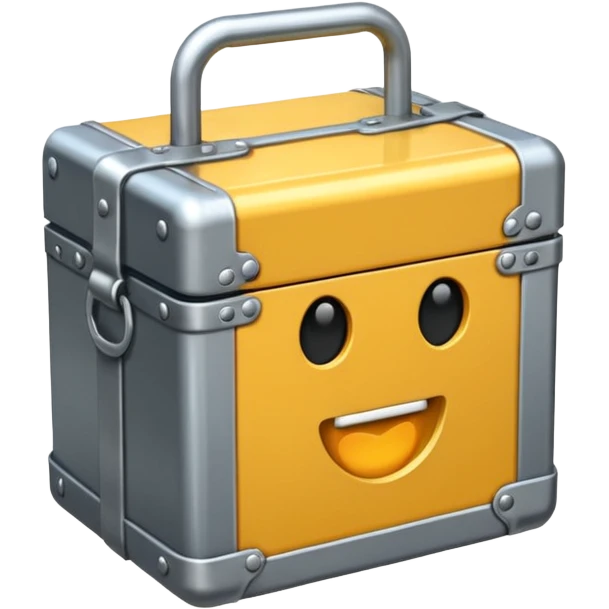 caja fuerte de metal emoji
