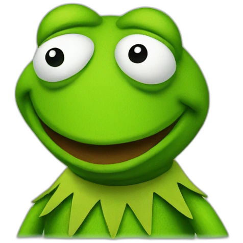 anxious kermit the frog emoji