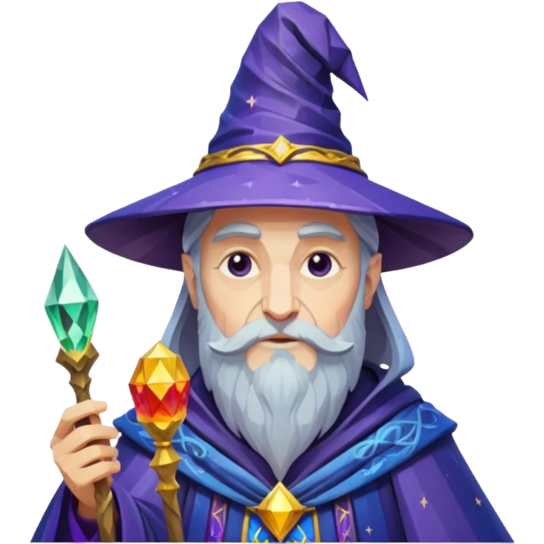 fantasy magic tarot card low poly emoji