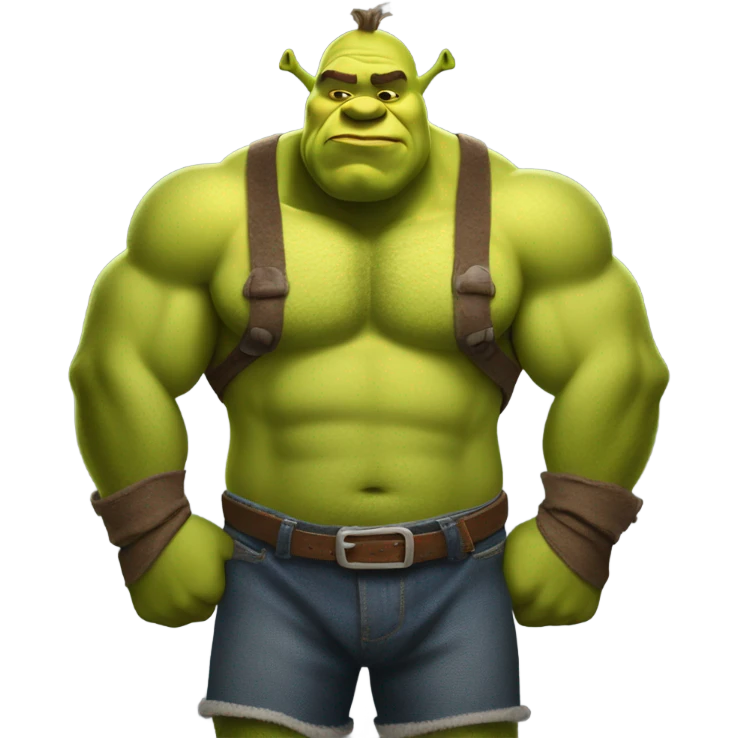 Shrek musculoso emoji