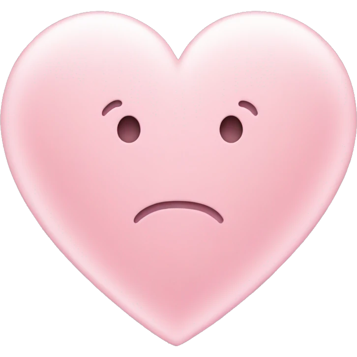 Pastel pink heart emoji