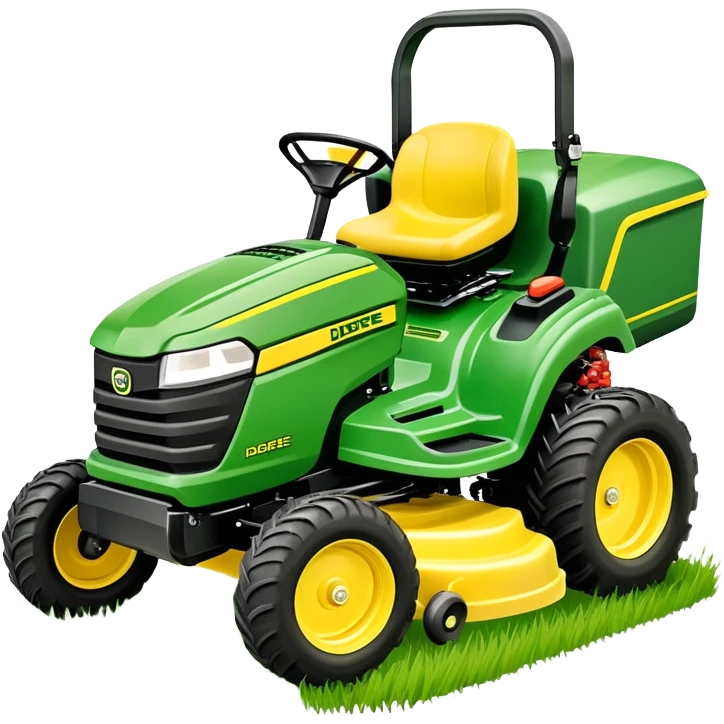 John Deer riding lawnmower  emoji