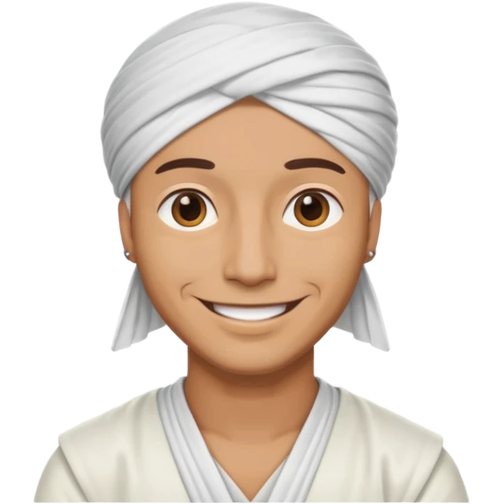 photo of a man's head wearing a turban emoji