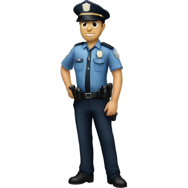 police officer white emoji