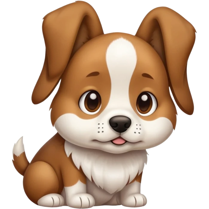 shy dog emoji