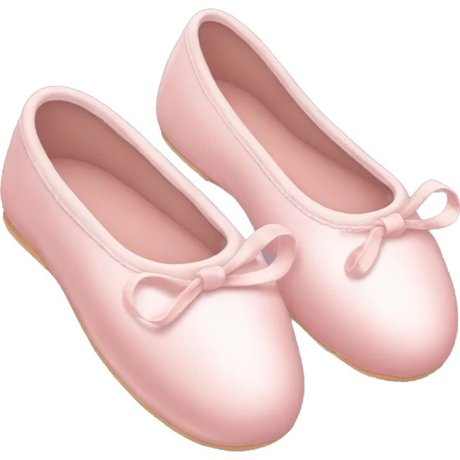 Pale pink ballet shoes emoji