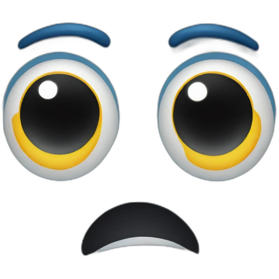 blue car with eyes emoji