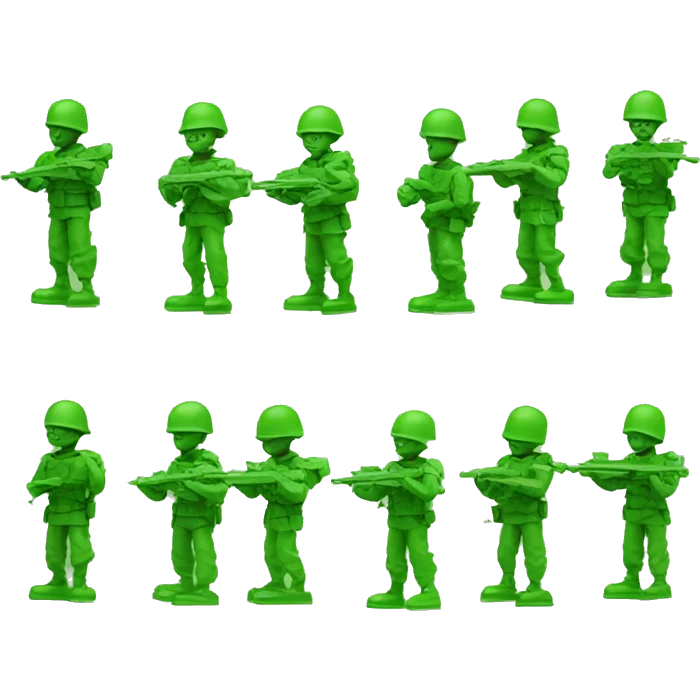 Toy army men emoji