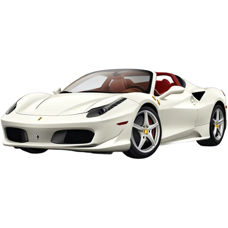 Ferrari blanco lindo emoji