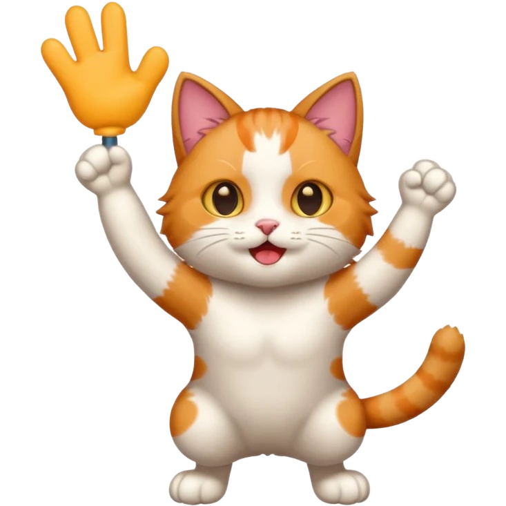 cheerleading cat emoji