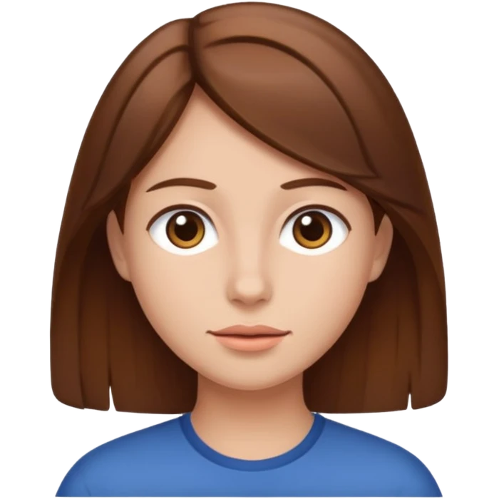 brown hair emoji