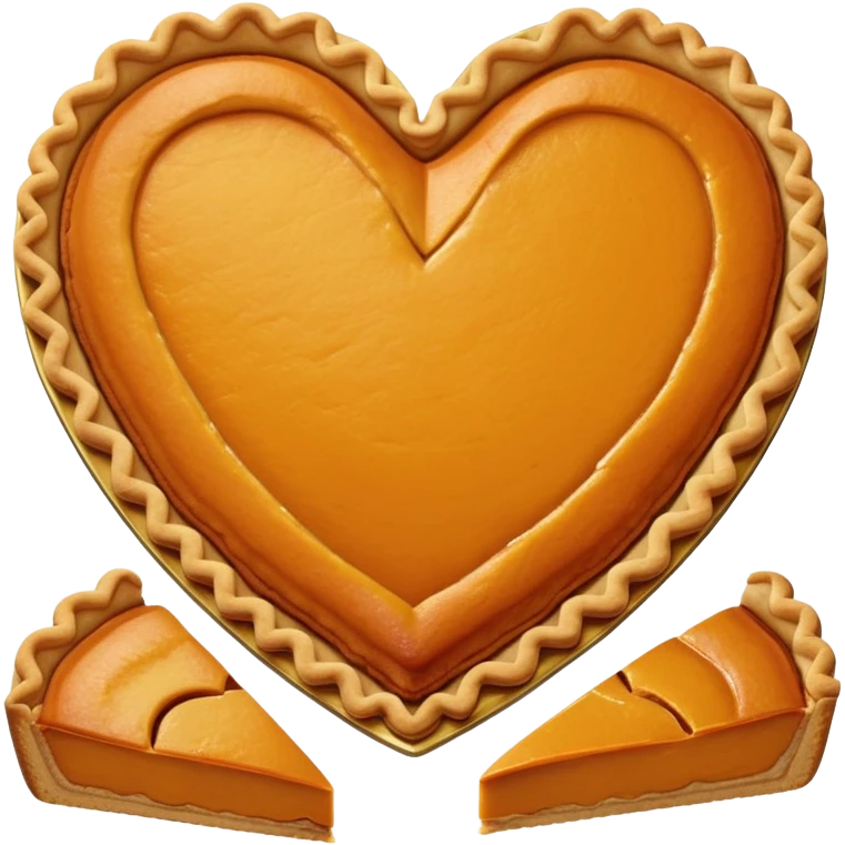Pumpkin Pie Heart emoji
