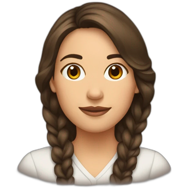 Femme brune pau belge emoji