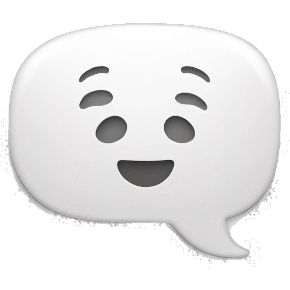 speech bubble white emoji