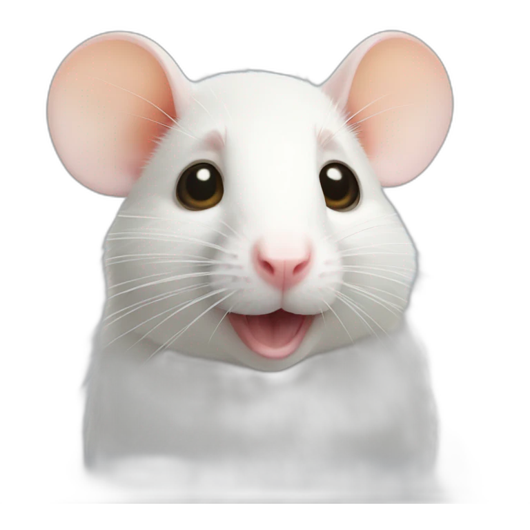 White lada rat emoji