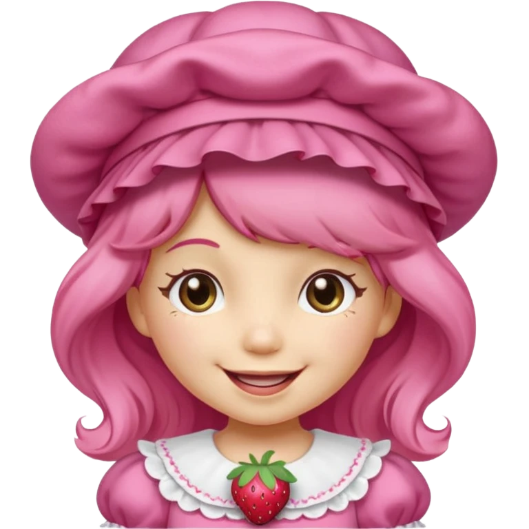 Vintage cartoon character strawberry shortcake emoji